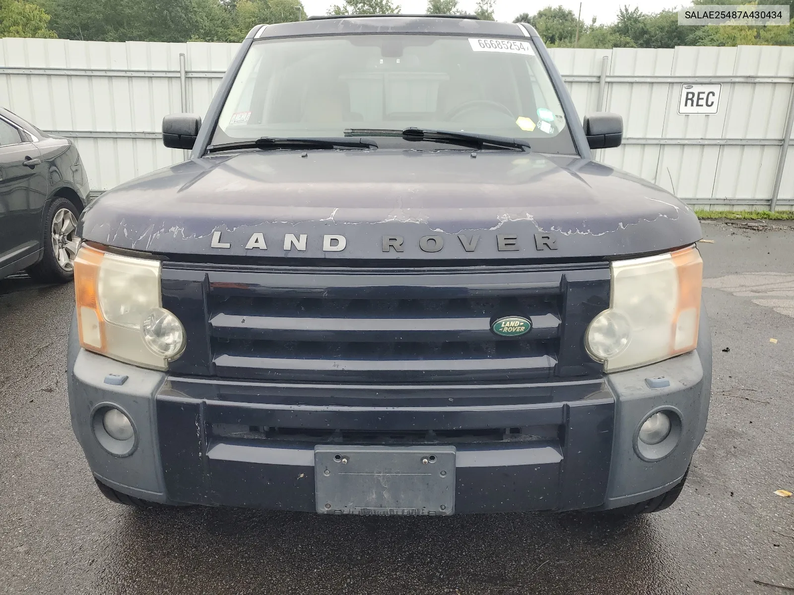 2007 Land Rover Lr3 Se VIN: SALAE25487A430434 Lot: 66685254