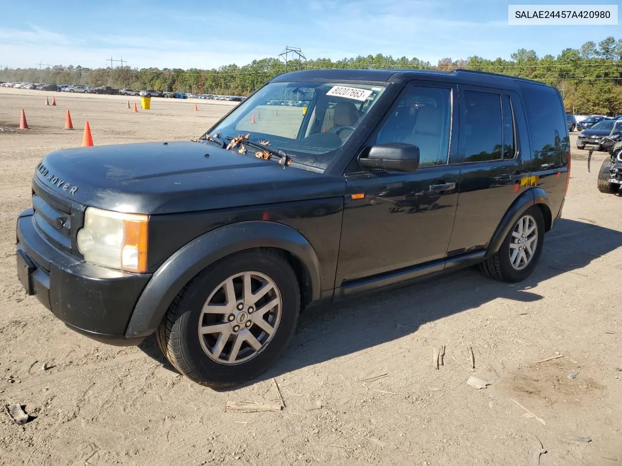 2007 Land Rover Lr3 Se VIN: SALAE24457A420980 Lot: 80207663