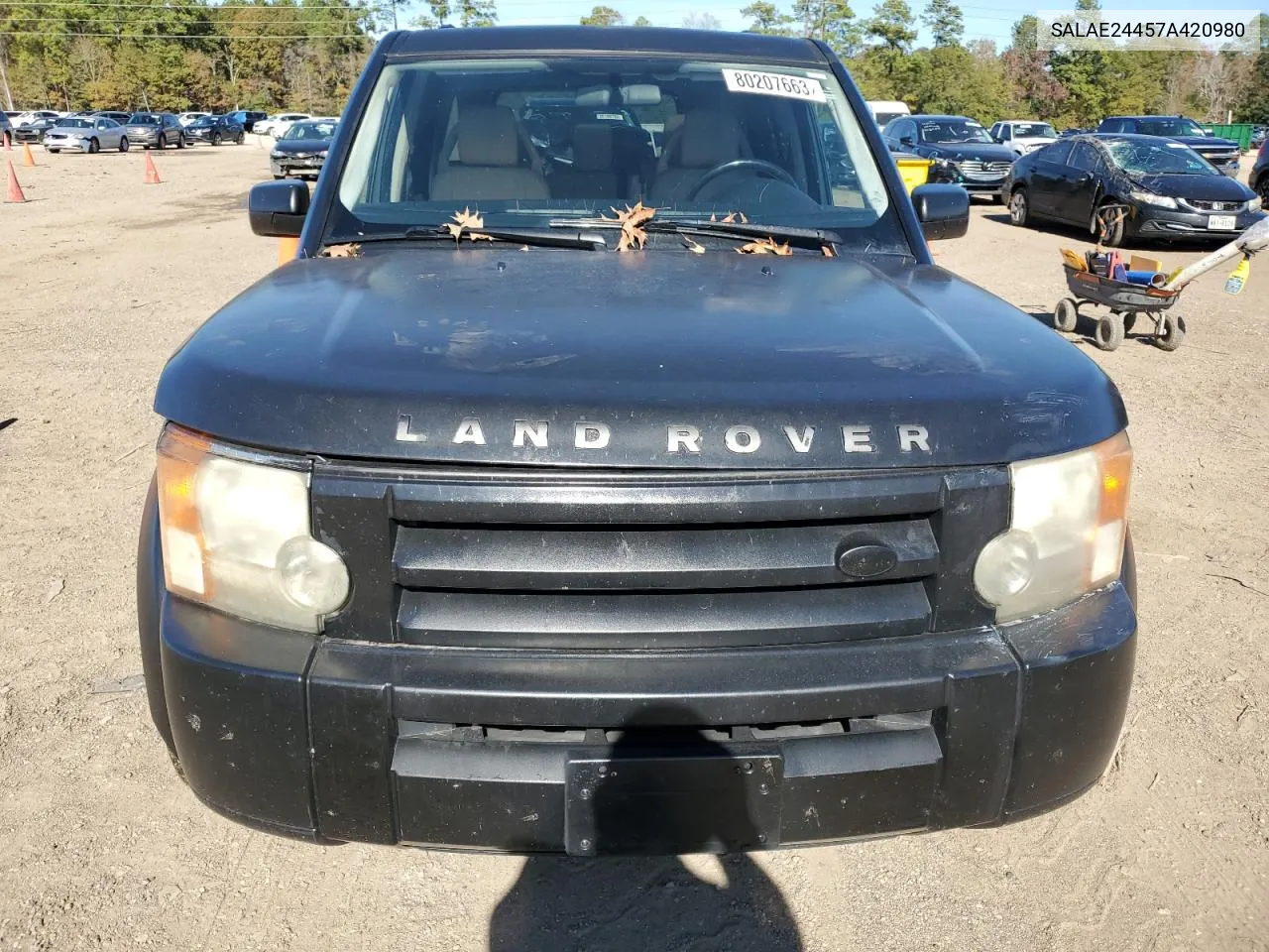 2007 Land Rover Lr3 Se VIN: SALAE24457A420980 Lot: 80207663