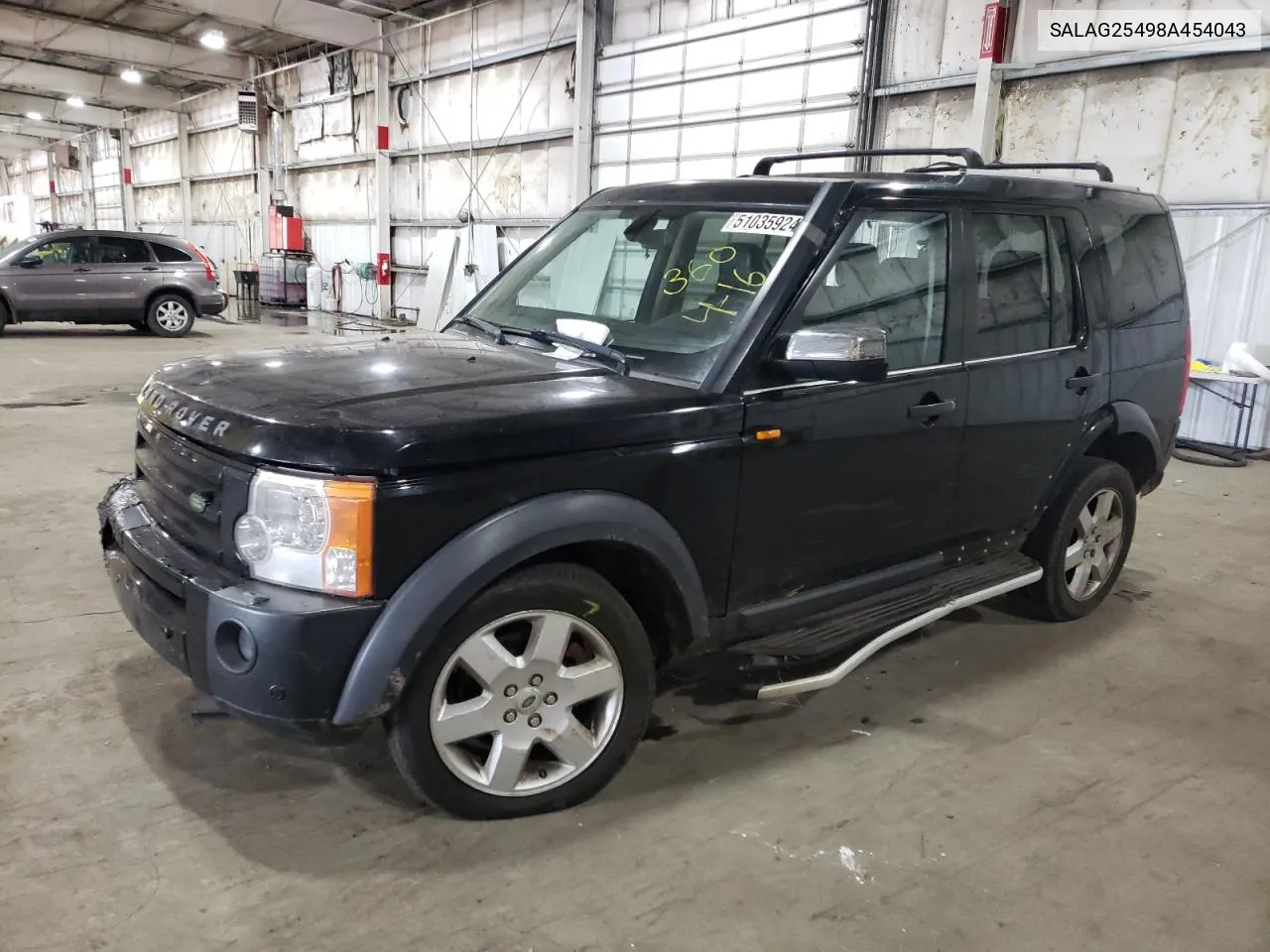 2008 Land Rover Lr3 Hse VIN: SALAG25498A454043 Lot: 51035924