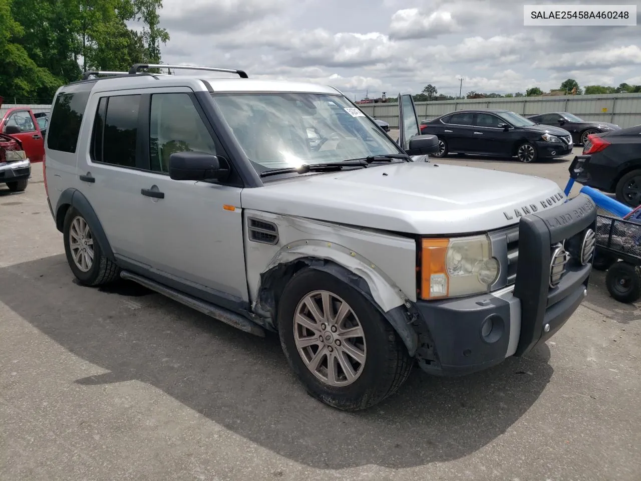 2008 Land Rover Lr3 Se VIN: SALAE25458A460248 Lot: 54324174