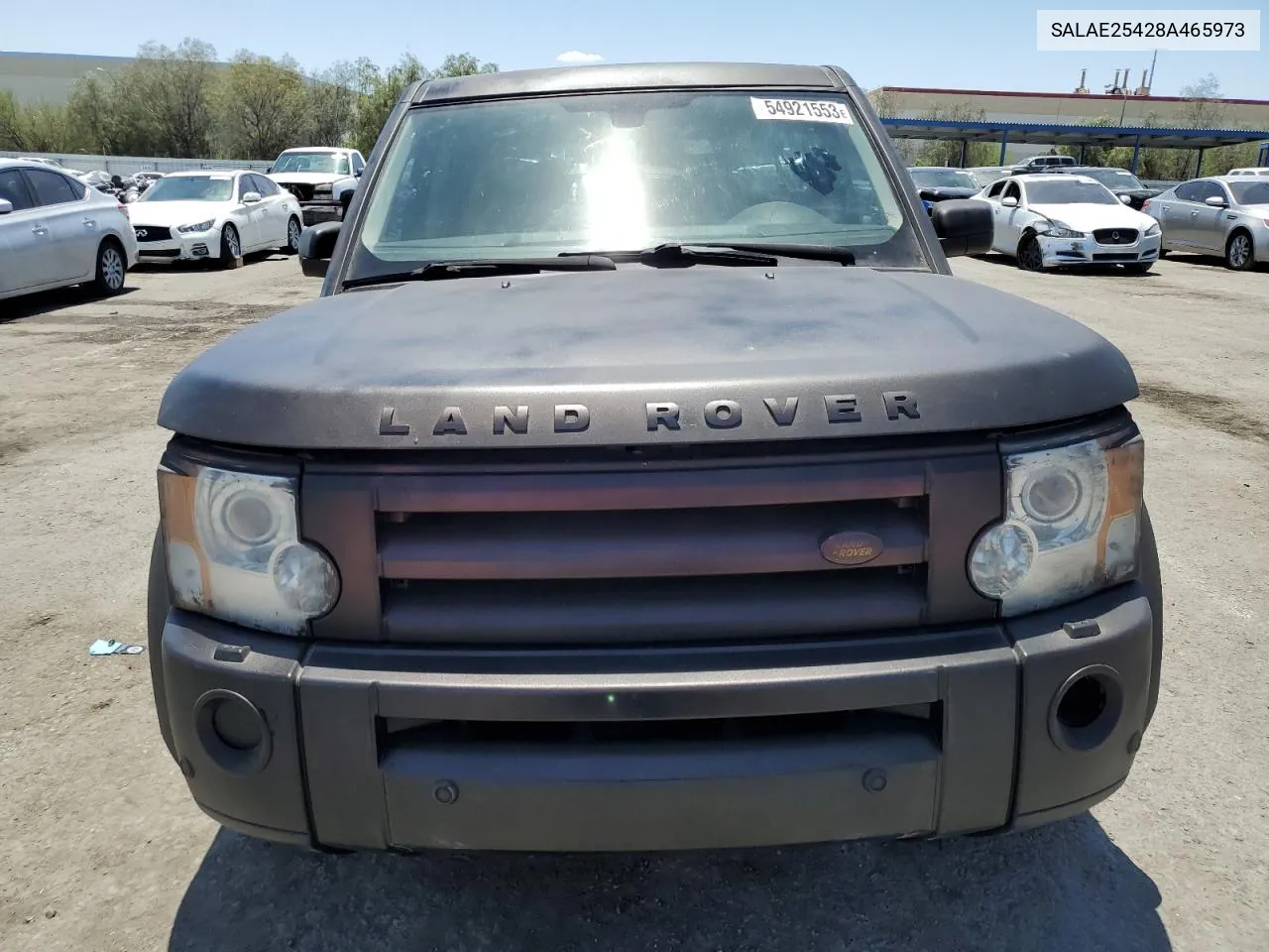 2008 Land Rover Lr3 Se VIN: SALAE25428A465973 Lot: 54921553