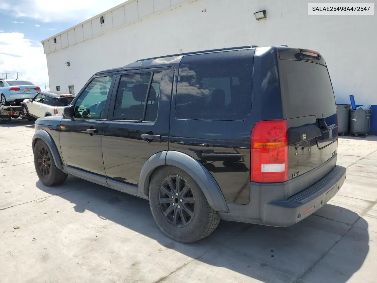 2008 Land Rover Lr3 Se VIN: SALAE25498A472547 Lot: 58147094