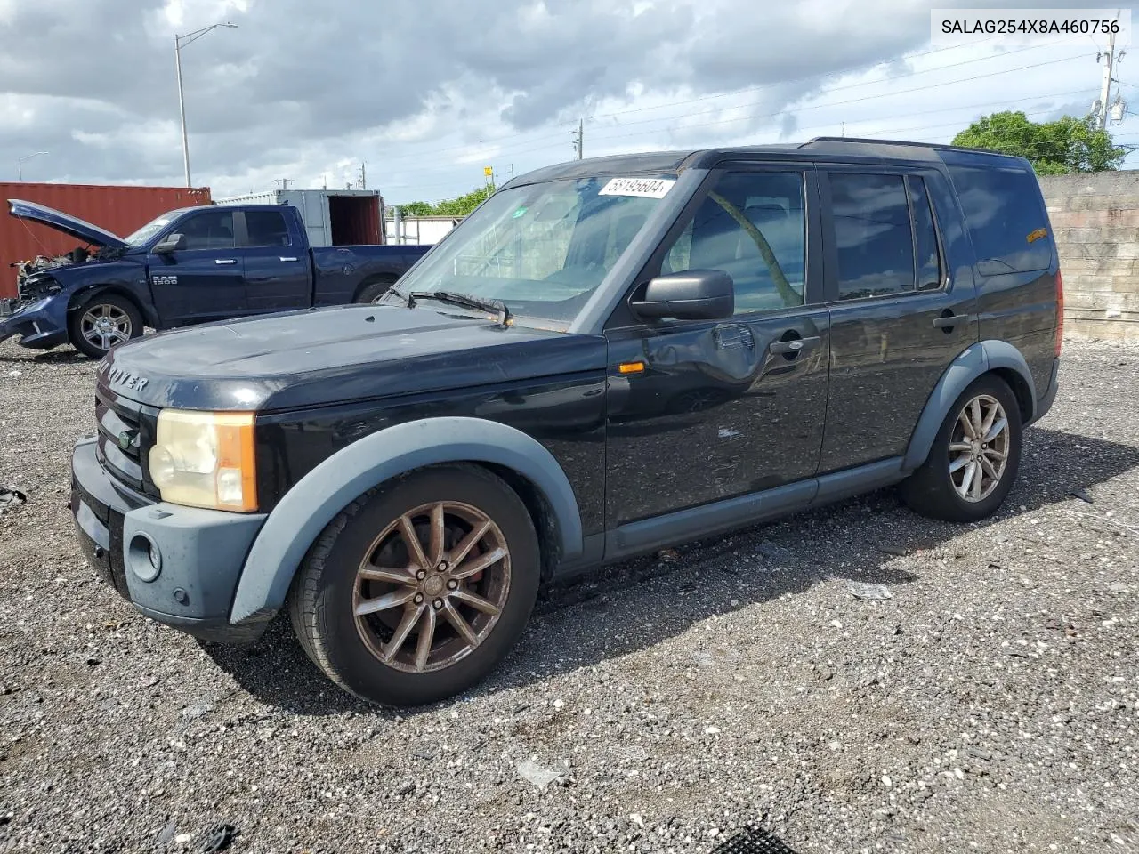 2008 Land Rover Lr3 Hse VIN: SALAG254X8A460756 Lot: 58195604