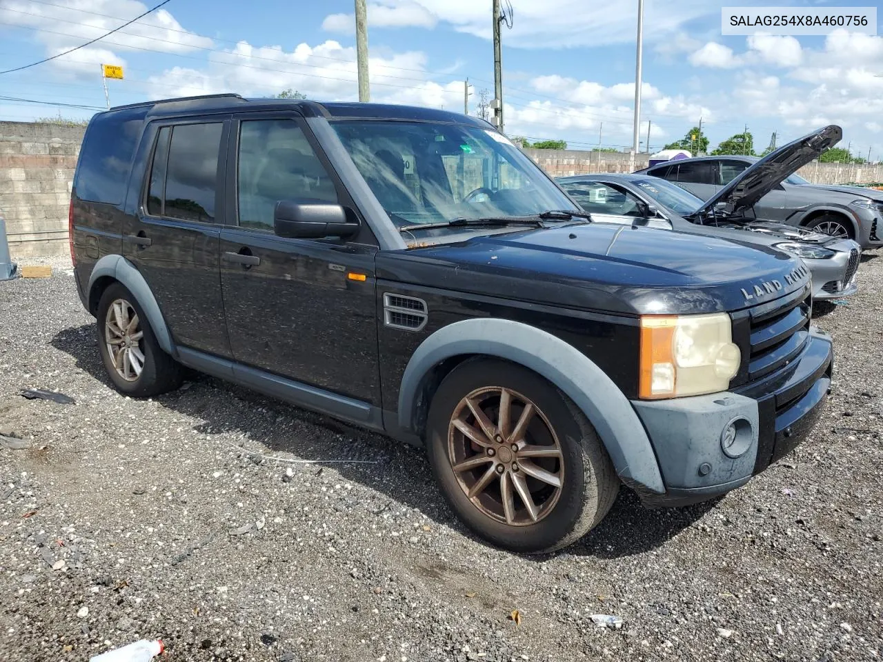 2008 Land Rover Lr3 Hse VIN: SALAG254X8A460756 Lot: 58195604