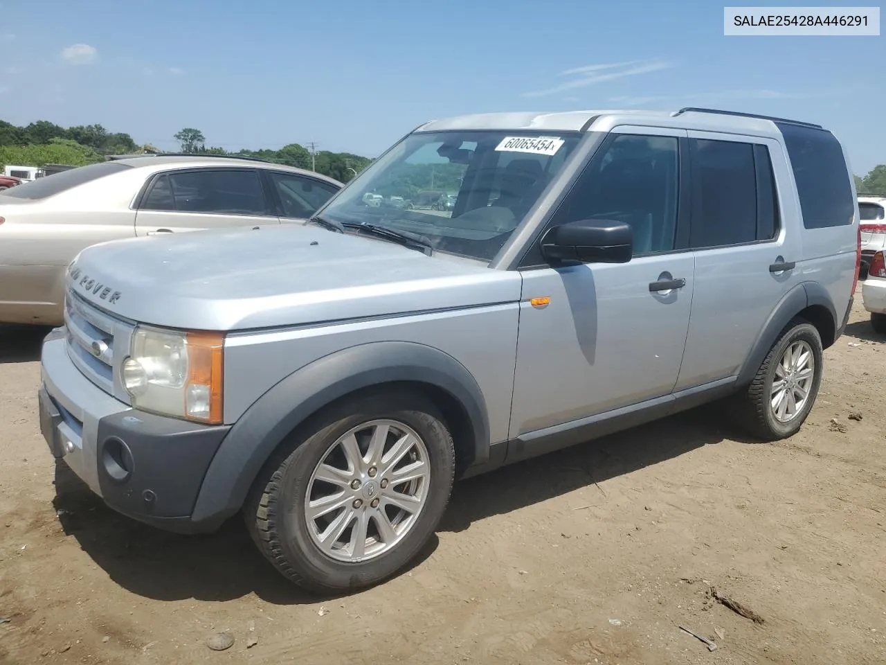 2008 Land Rover Lr3 Se VIN: SALAE25428A446291 Lot: 60065454