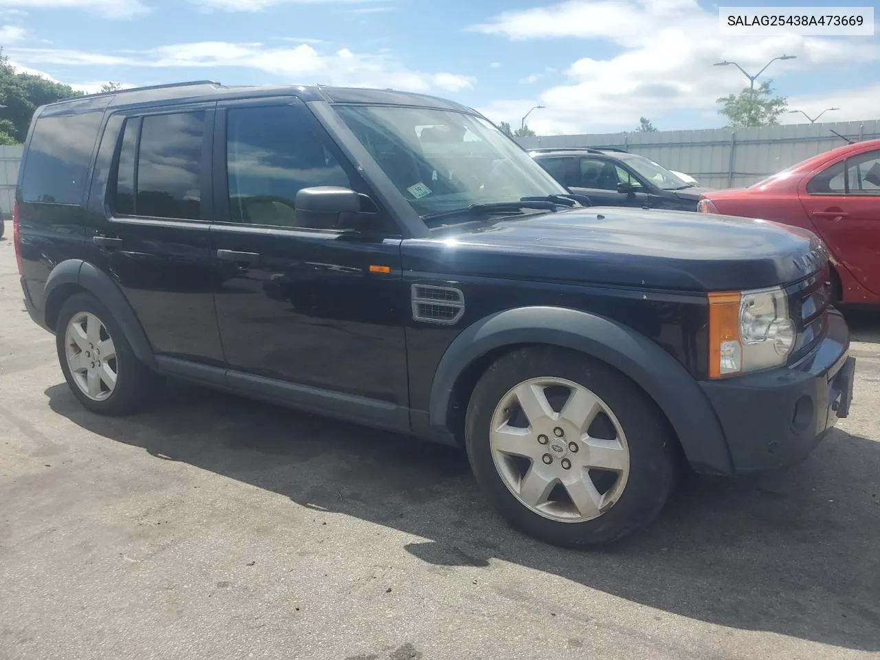 2008 Land Rover Lr3 Hse VIN: SALAG25438A473669 Lot: 62793994