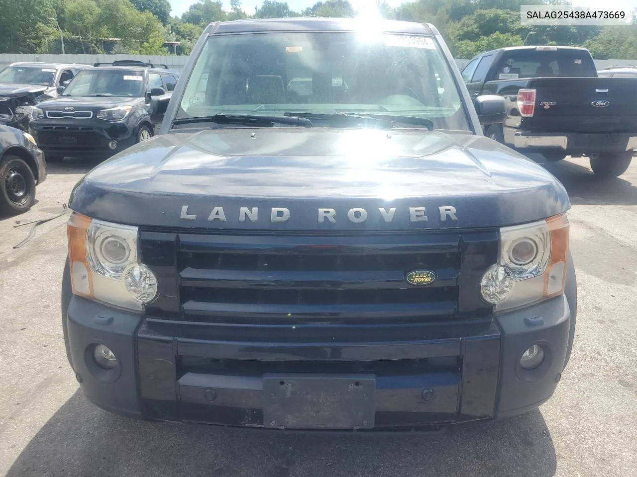 2008 Land Rover Lr3 Hse VIN: SALAG25438A473669 Lot: 62793994