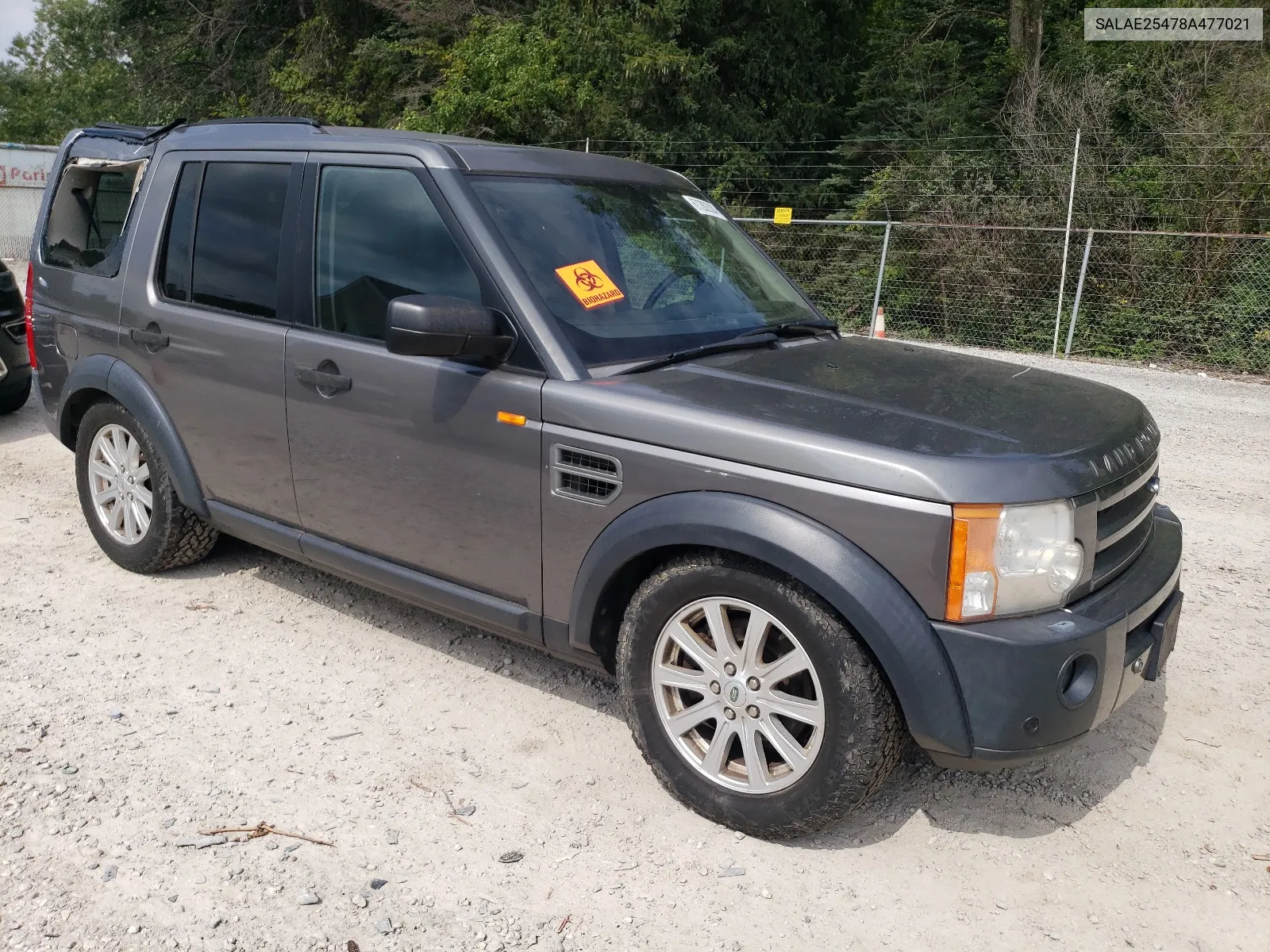 2008 Land Rover Lr3 Se VIN: SALAE25478A477021 Lot: 67288304