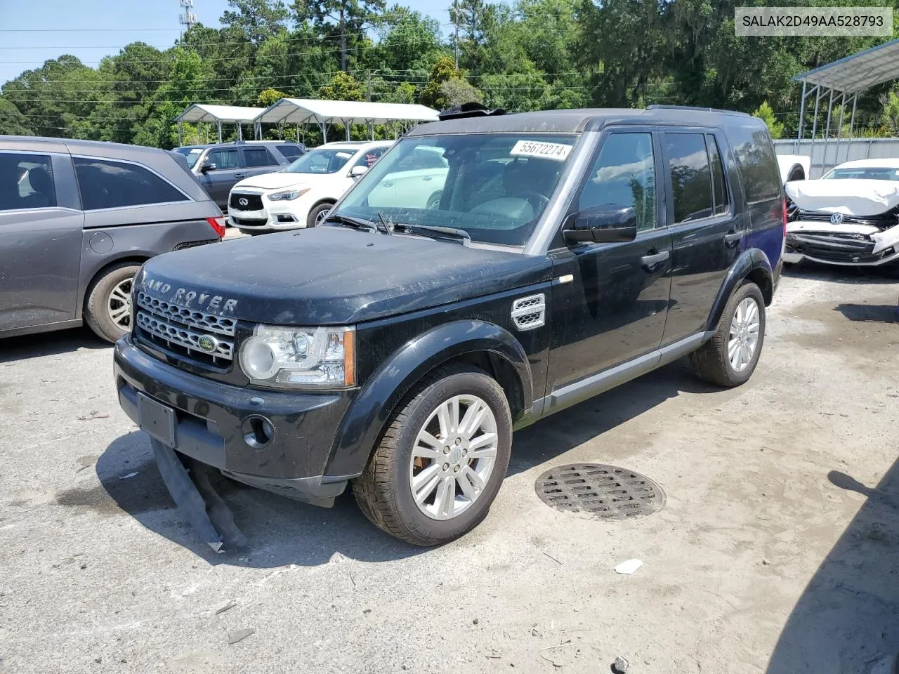 2010 Land Rover Lr4 Hse Luxury VIN: SALAK2D49AA528793 Lot: 55672274