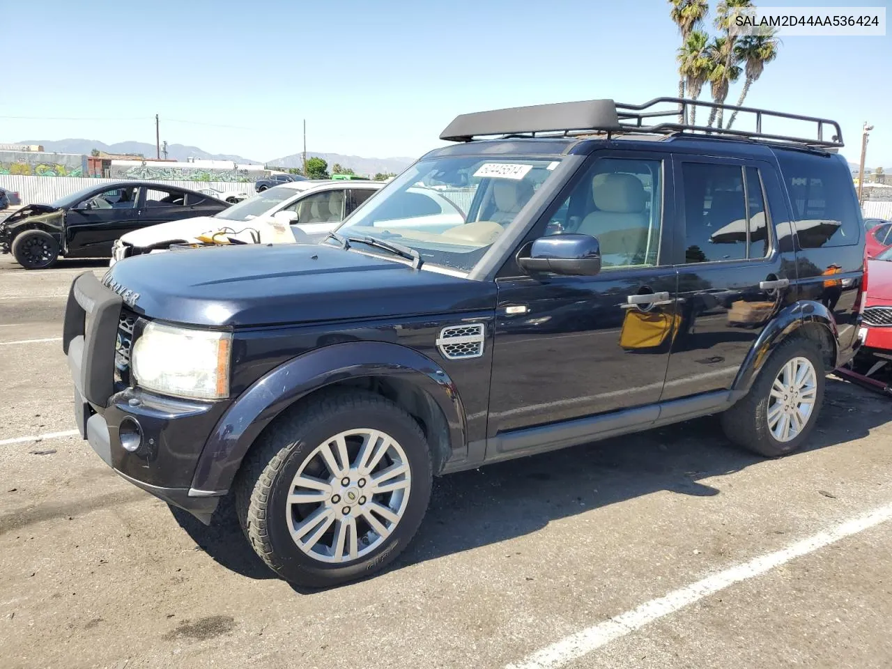 2010 Land Rover Lr4 Hse Plus VIN: SALAM2D44AA536424 Lot: 60445514