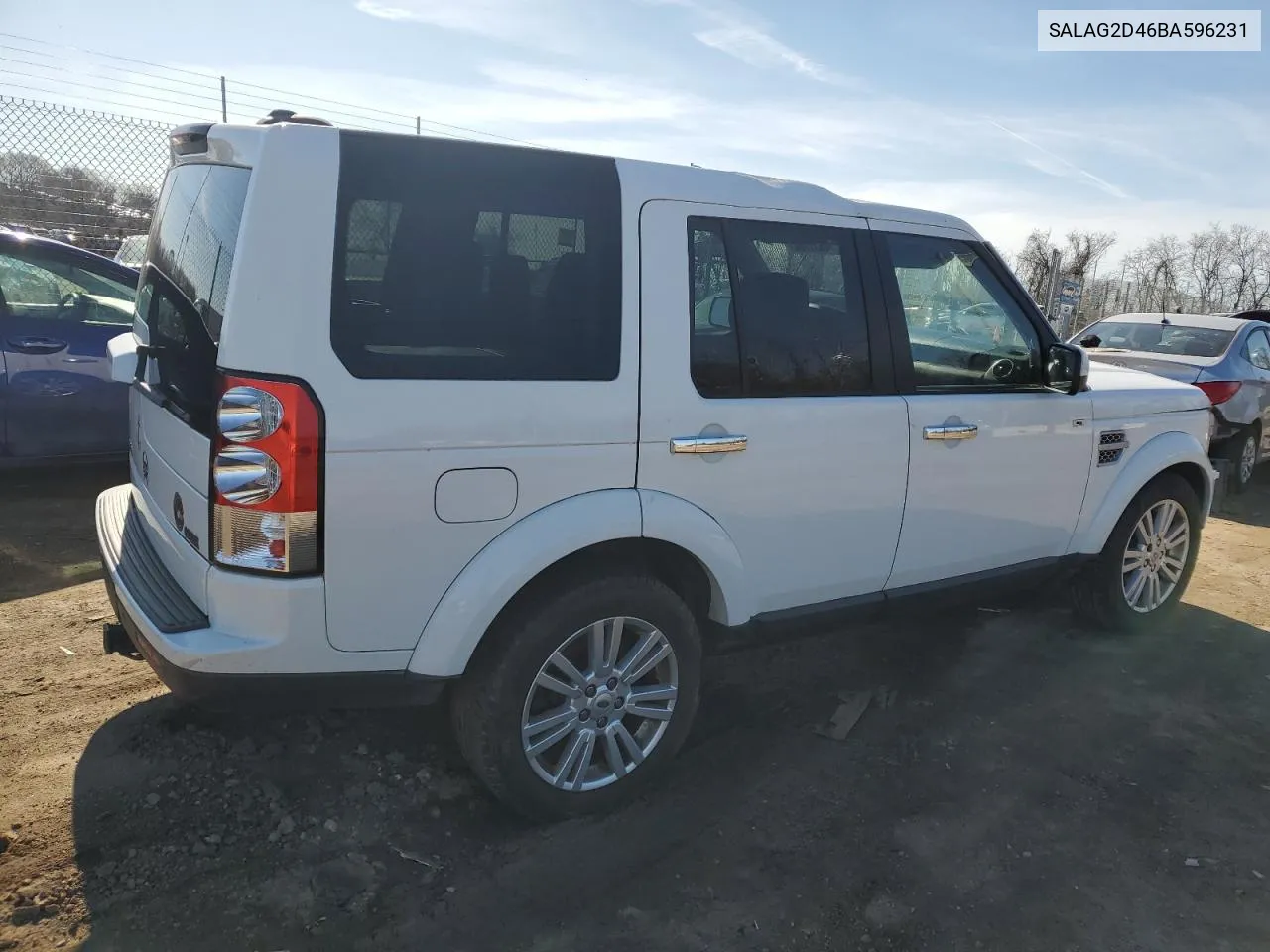 2011 Land Rover Lr4 Hse VIN: SALAG2D46BA596231 Lot: 44531764