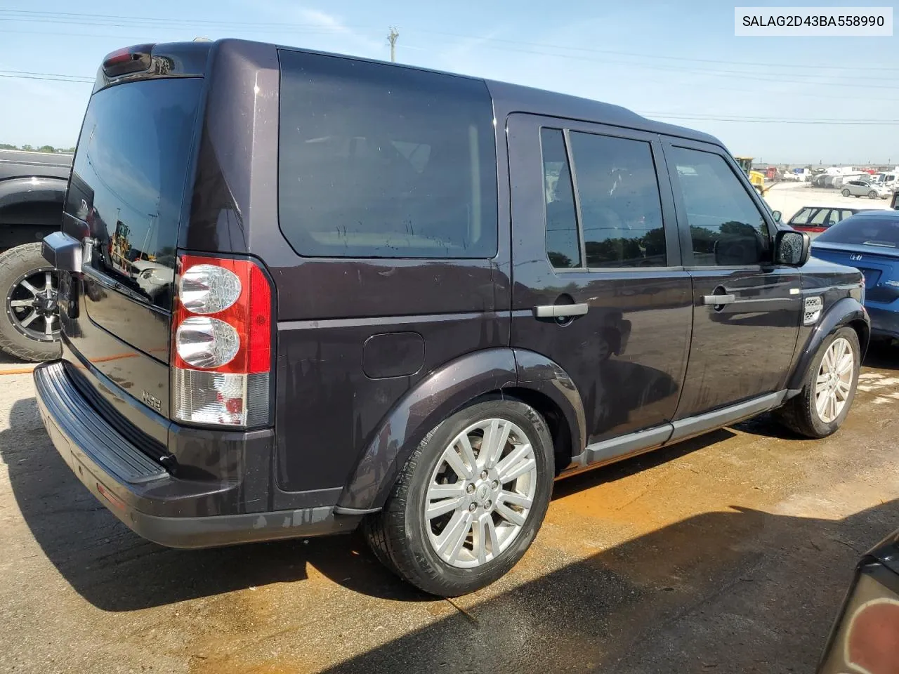 2011 Land Rover Lr4 Hse VIN: SALAG2D43BA558990 Lot: 55218074