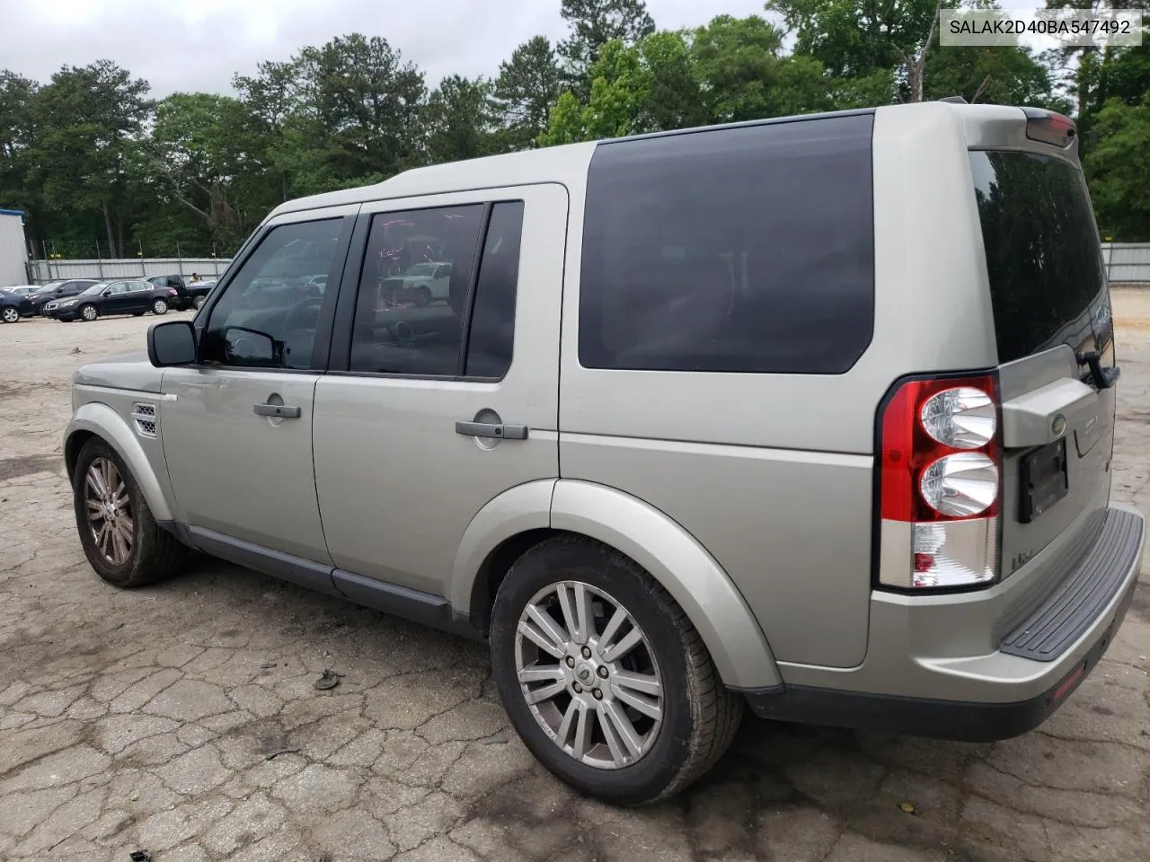 2011 Land Rover Lr4 Hse Luxury VIN: SALAK2D40BA547492 Lot: 55377374