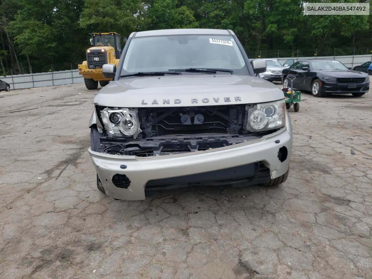 2011 Land Rover Lr4 Hse Luxury VIN: SALAK2D40BA547492 Lot: 55377374