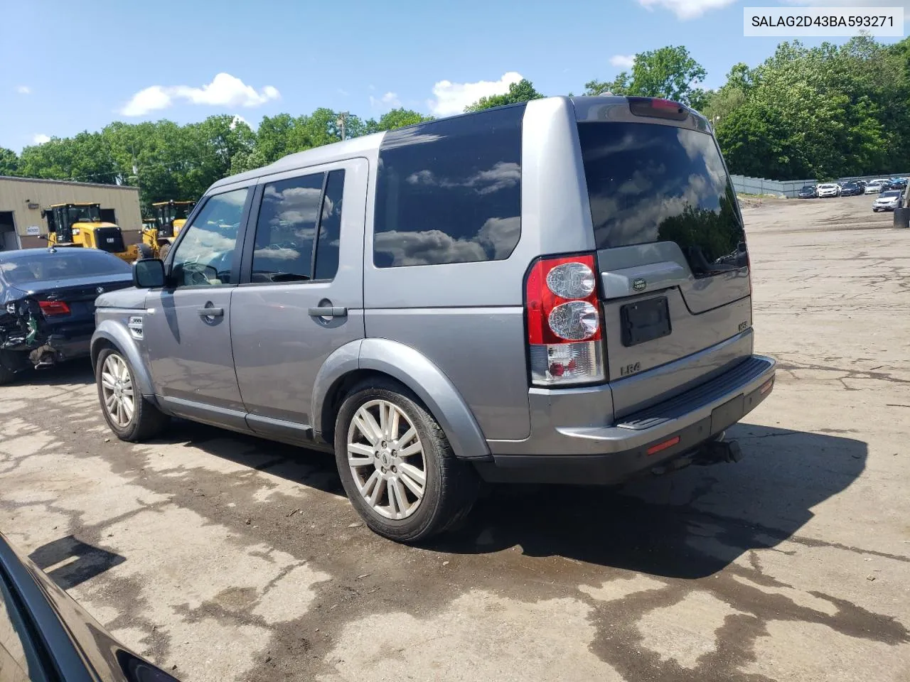 2011 Land Rover Lr4 Hse VIN: SALAG2D43BA593271 Lot: 57015414