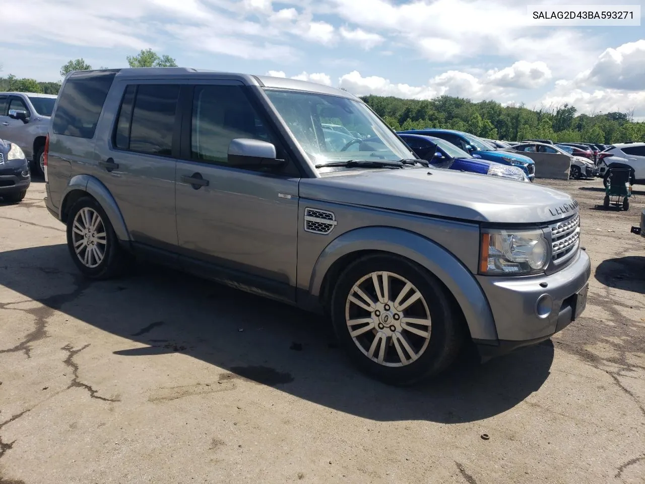 2011 Land Rover Lr4 Hse VIN: SALAG2D43BA593271 Lot: 57015414