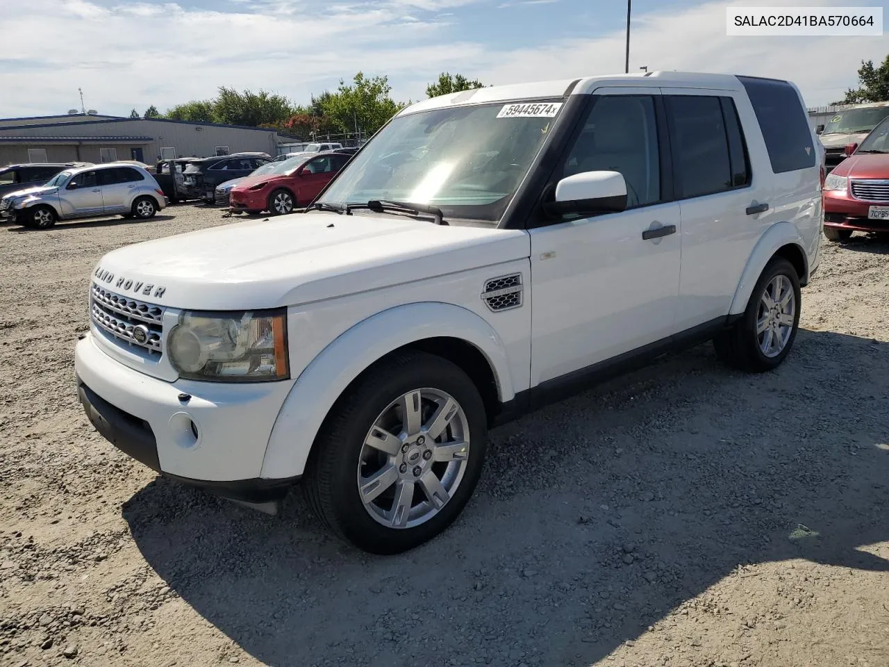 2011 Land Rover Lr4 VIN: SALAC2D41BA570664 Lot: 59445674