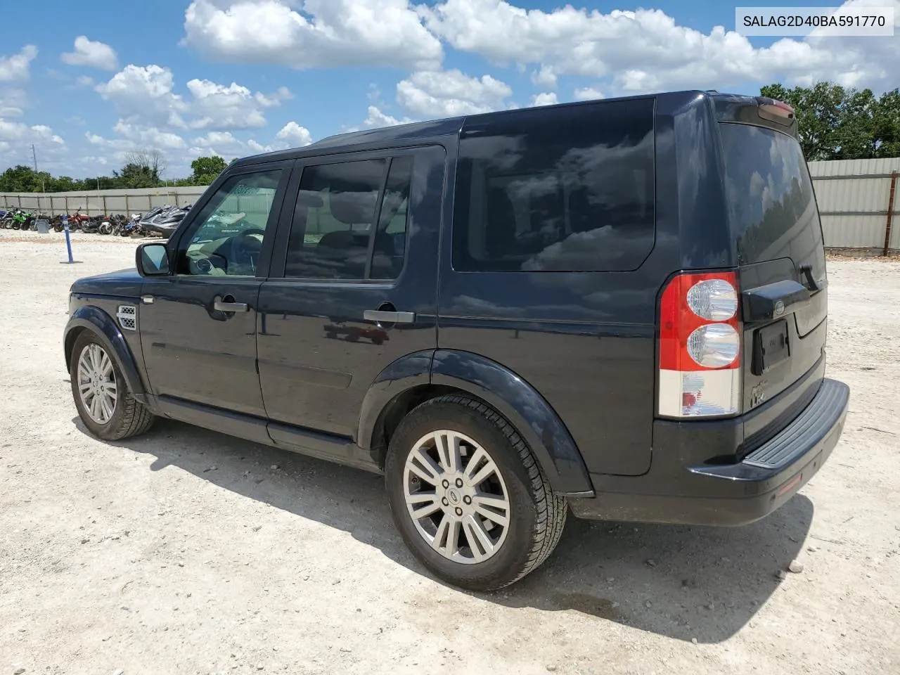 2011 Land Rover Lr4 Hse VIN: SALAG2D40BA591770 Lot: 60618864