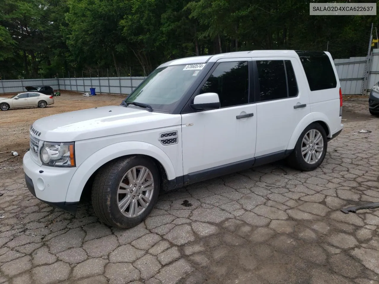 2012 Land Rover Lr4 Hse VIN: SALAG2D4XCA622637 Lot: 57860574