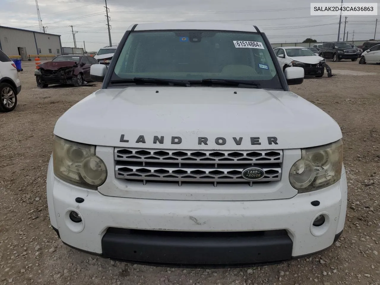 2012 Land Rover Lr4 Hse Luxury VIN: SALAK2D43CA636863 Lot: 61514864