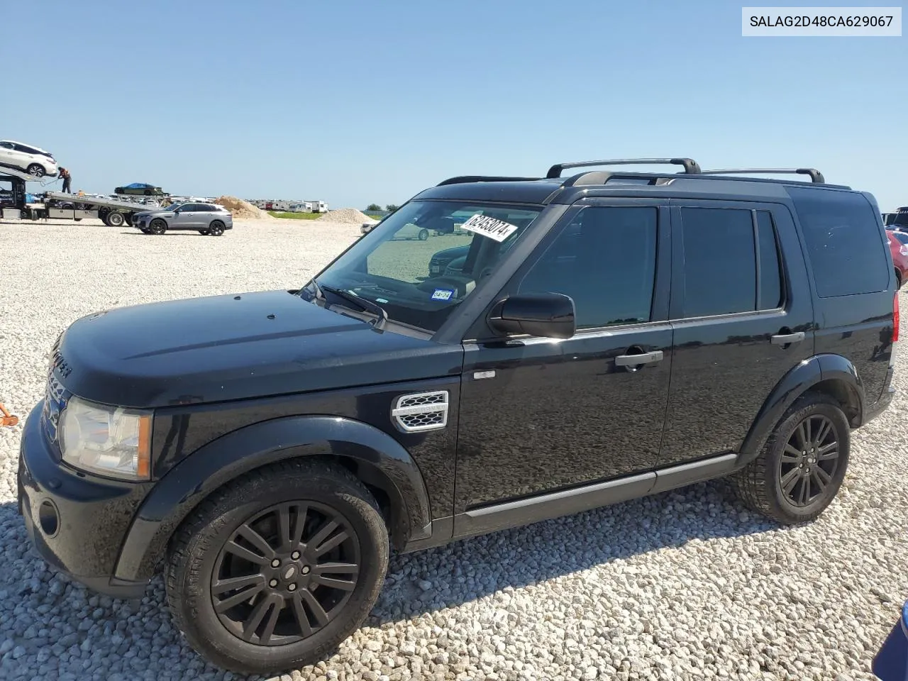 2012 Land Rover Lr4 Hse VIN: SALAG2D48CA629067 Lot: 62453074