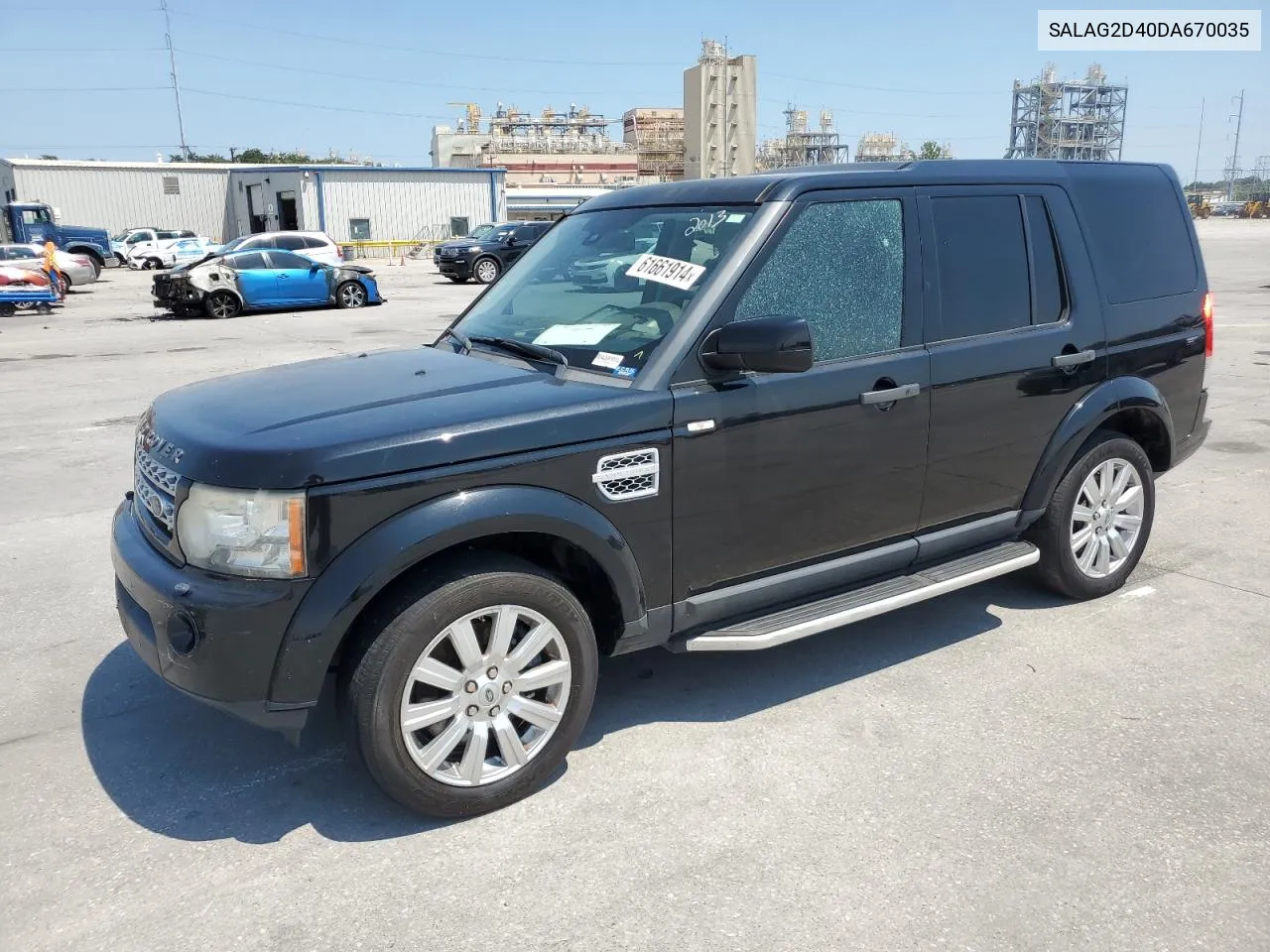 2013 Land Rover Lr4 Hse VIN: SALAG2D40DA670035 Lot: 61661914