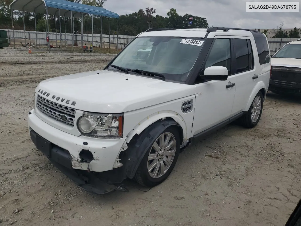 2013 Land Rover Lr4 Hse VIN: SALAG2D49DA678795 Lot: 71346894