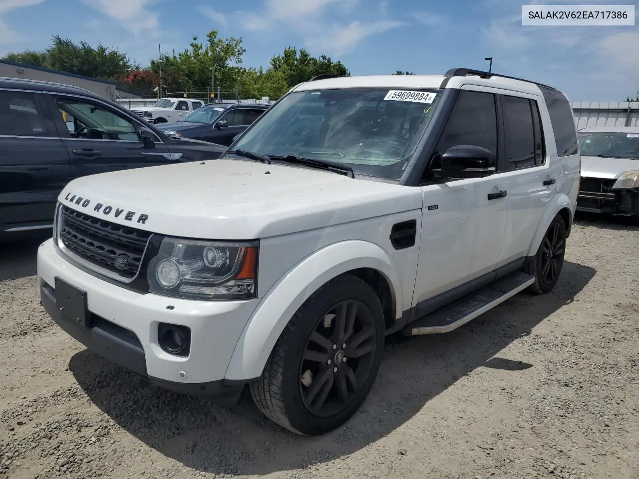 2014 Land Rover Lr4 Hse Luxury VIN: SALAK2V62EA717386 Lot: 59699884