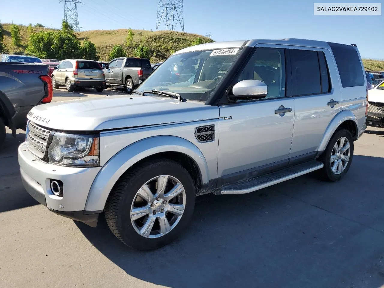 2014 Land Rover Lr4 Hse VIN: SALAG2V6XEA729402 Lot: 61840084