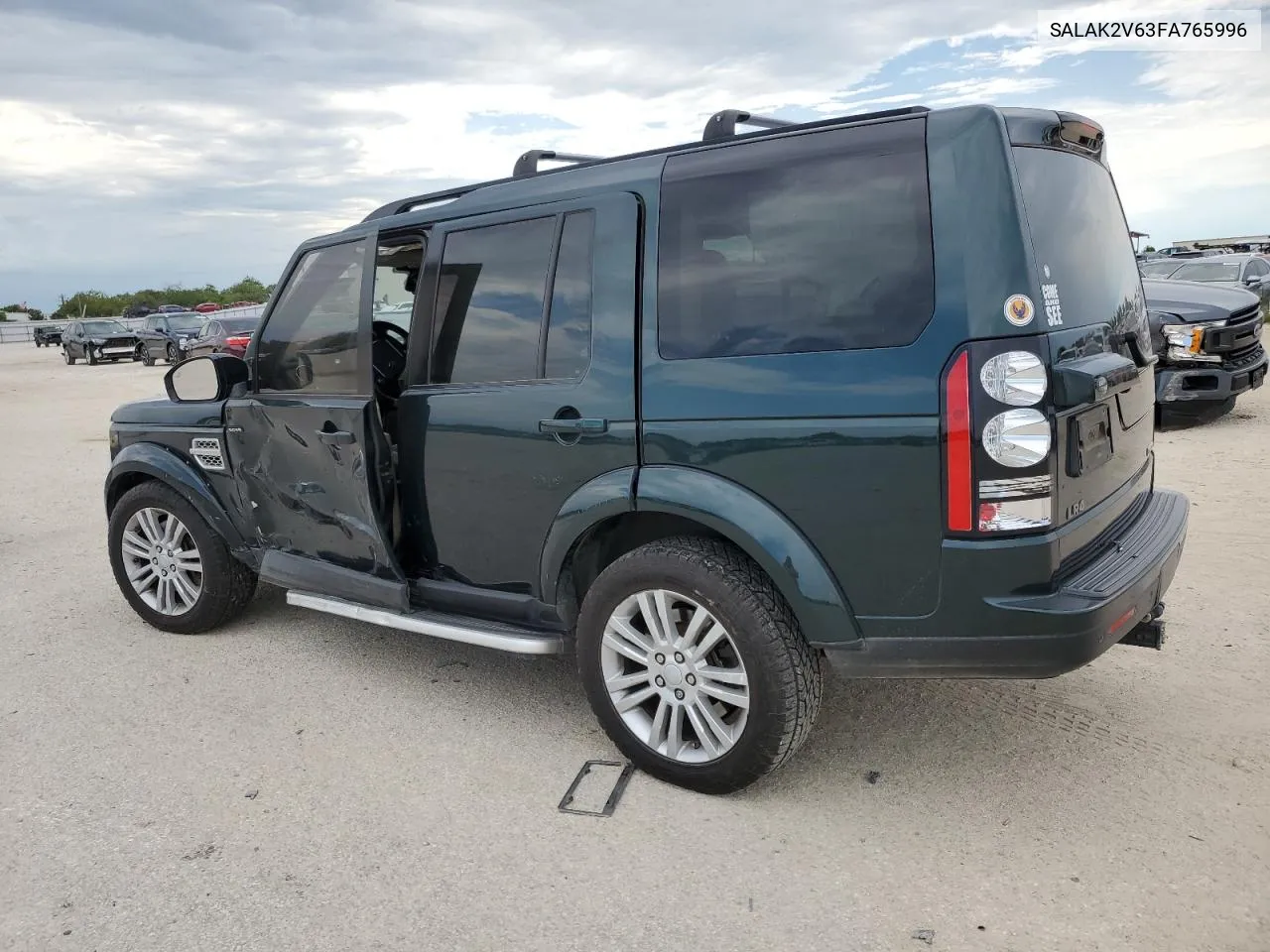 SALAK2V63FA765996 2015 Land Rover Lr4 Hse Luxury