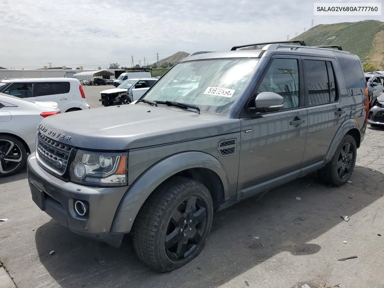 2016 Land Rover Lr4 Hse VIN: SALAG2V68GA777760 Lot: 51616834