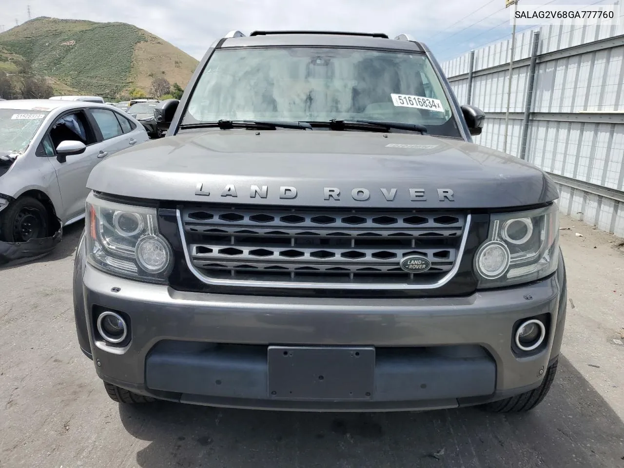 SALAG2V68GA777760 2016 Land Rover Lr4 Hse