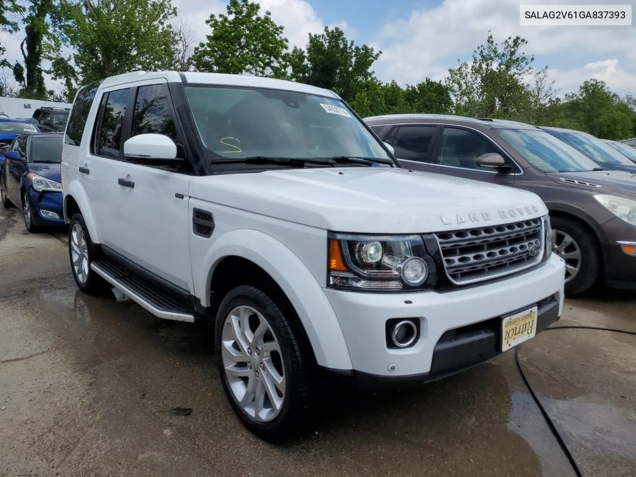 2016 Land Rover Lr4 Hse VIN: SALAG2V61GA837393 Lot: 54558714