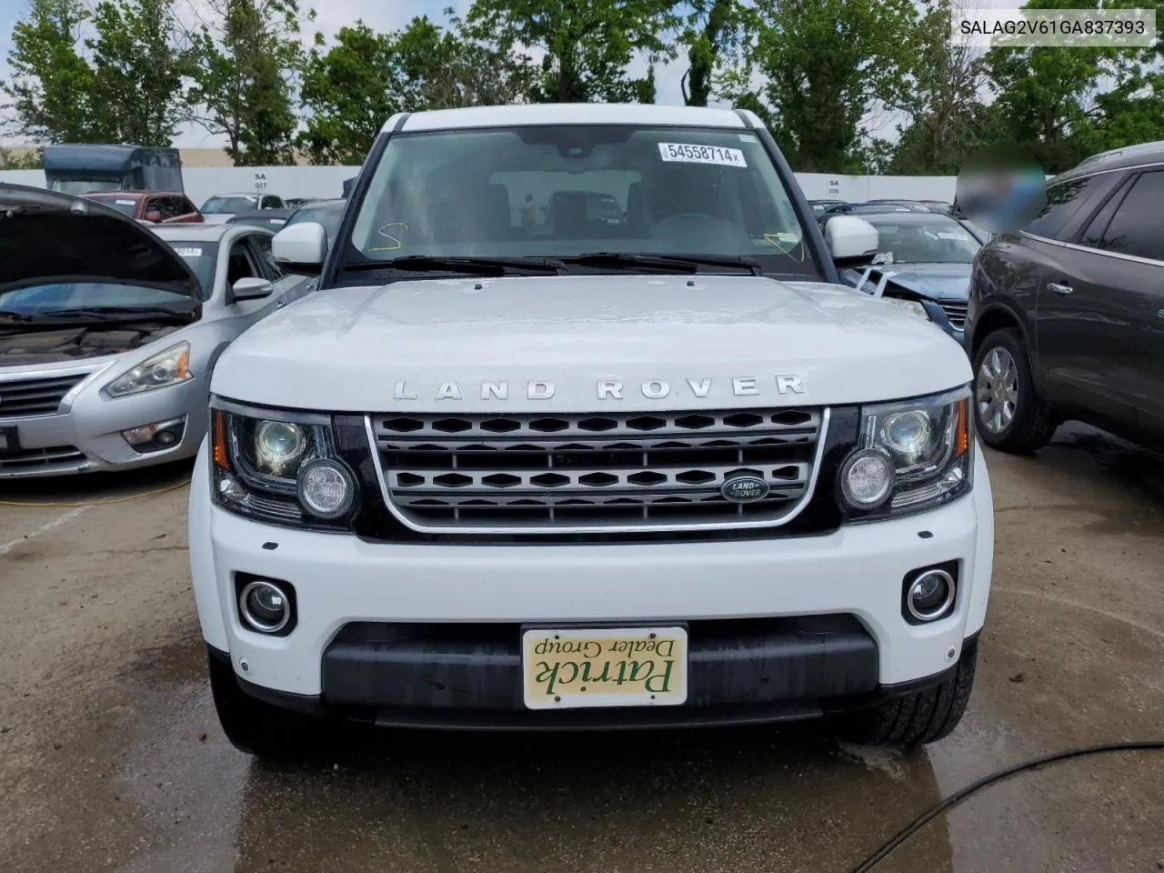 2016 Land Rover Lr4 Hse VIN: SALAG2V61GA837393 Lot: 54558714