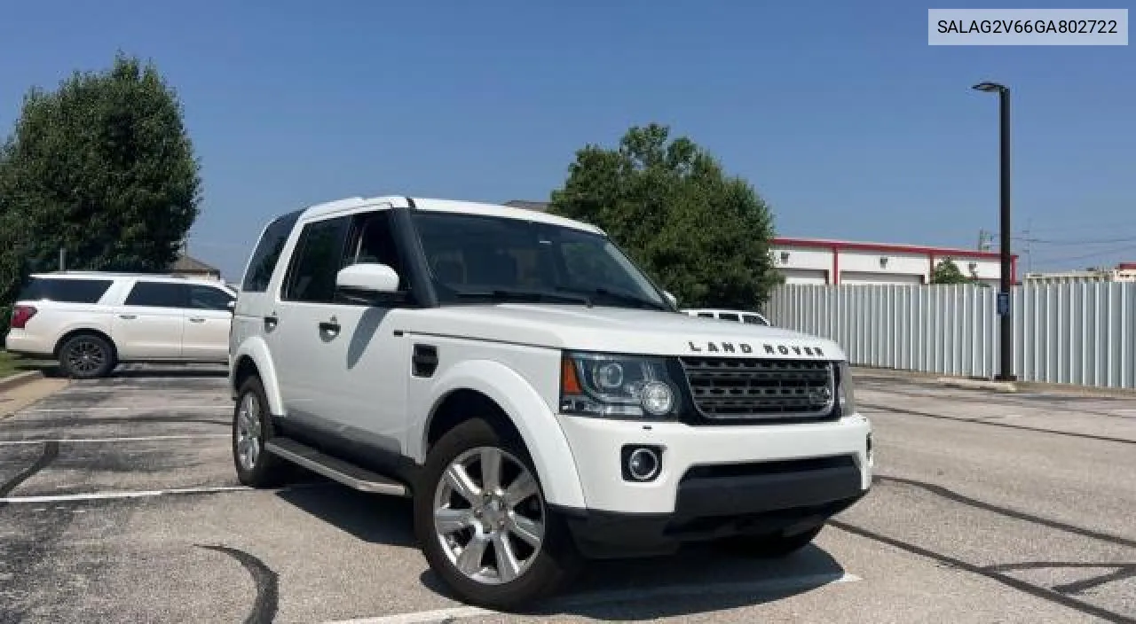 SALAG2V66GA802722 2016 Land Rover Lr4 Hse