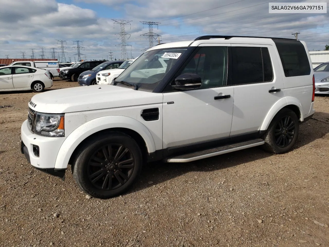 2016 Land Rover Lr4 Hse VIN: SALAG2V66GA797151 Lot: 55942054