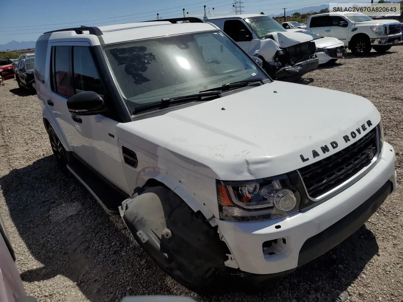 SALAC2V67GA820643 2016 Land Rover Lr4