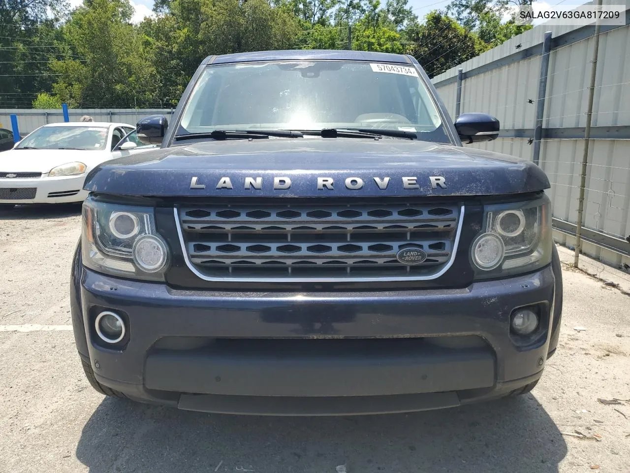 SALAG2V63GA817209 2016 Land Rover Lr4 Hse