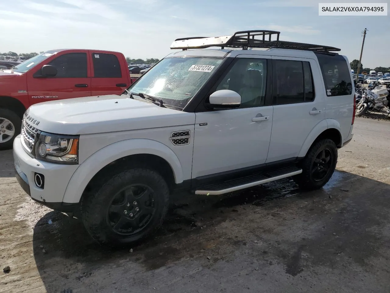 2016 Land Rover Lr4 Hse Luxury VIN: SALAK2V6XGA794395 Lot: 57321274