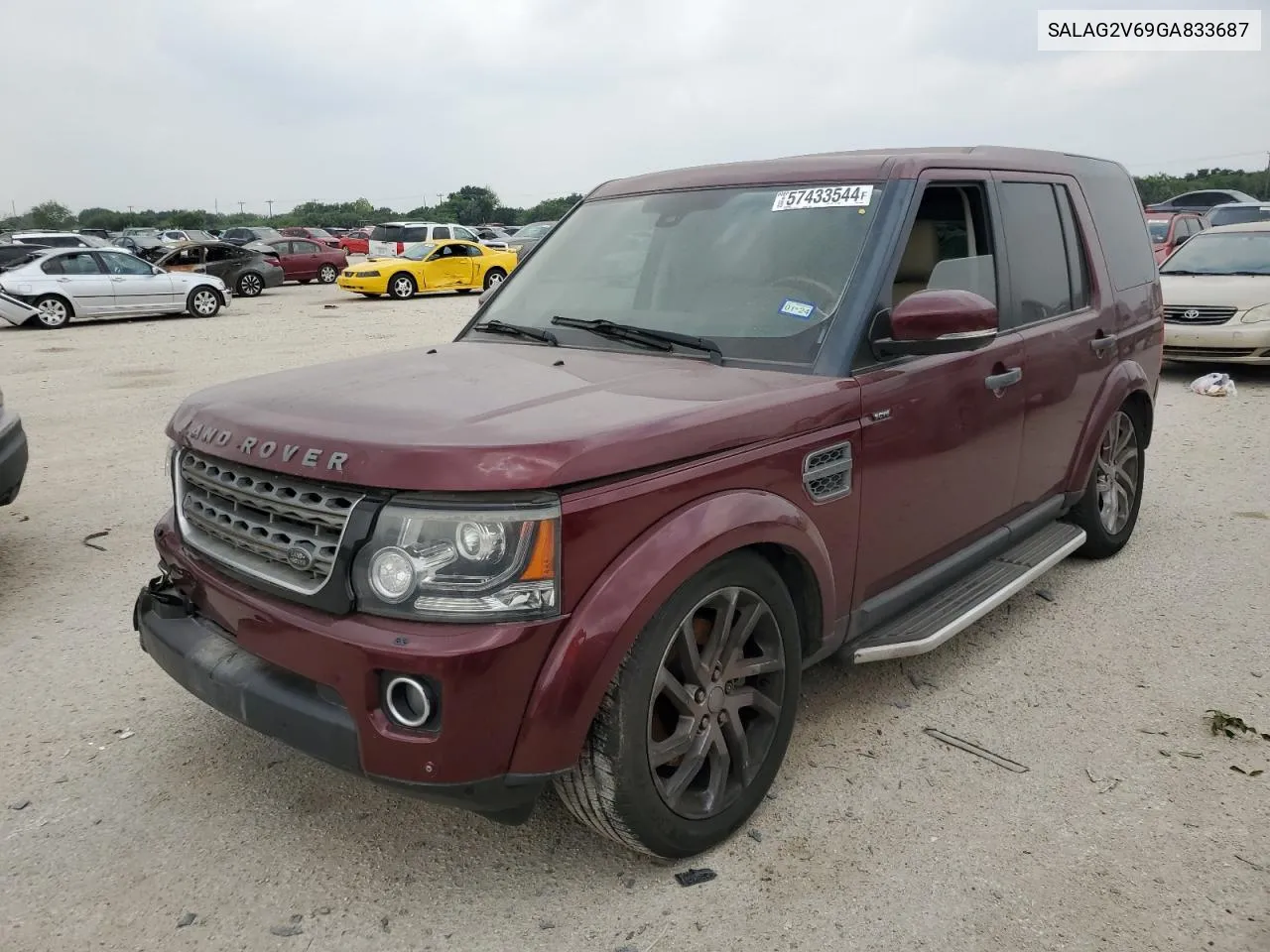 SALAG2V69GA833687 2016 Land Rover Lr4 Hse