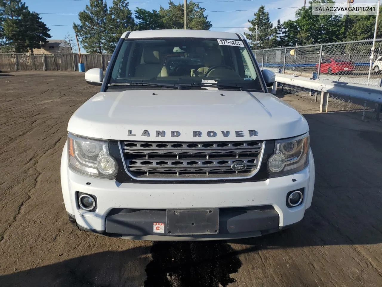 2016 Land Rover Lr4 VIN: SALAC2V6XGA818241 Lot: 57765864