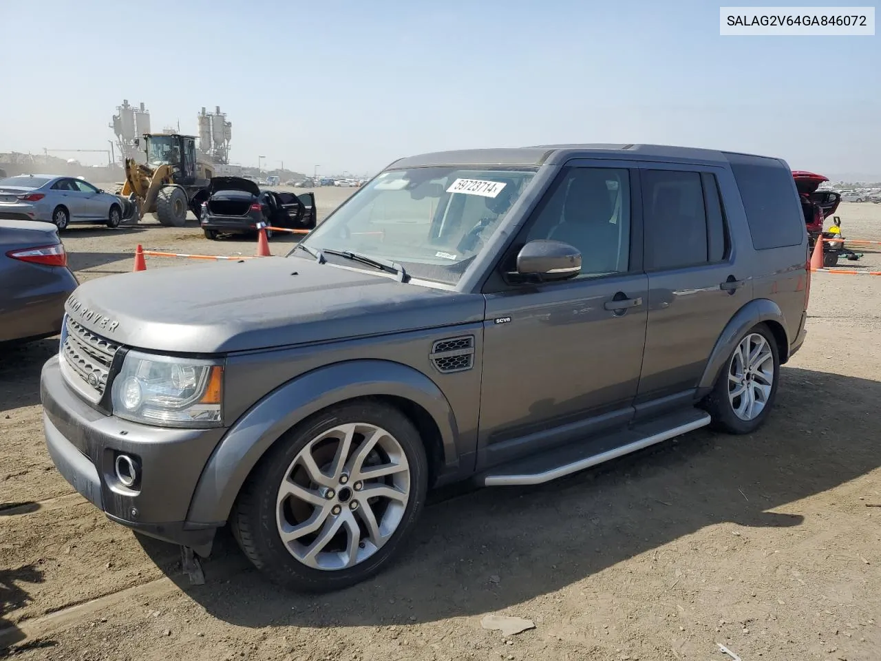 2016 Land Rover Lr4 Hse VIN: SALAG2V64GA846072 Lot: 59723714