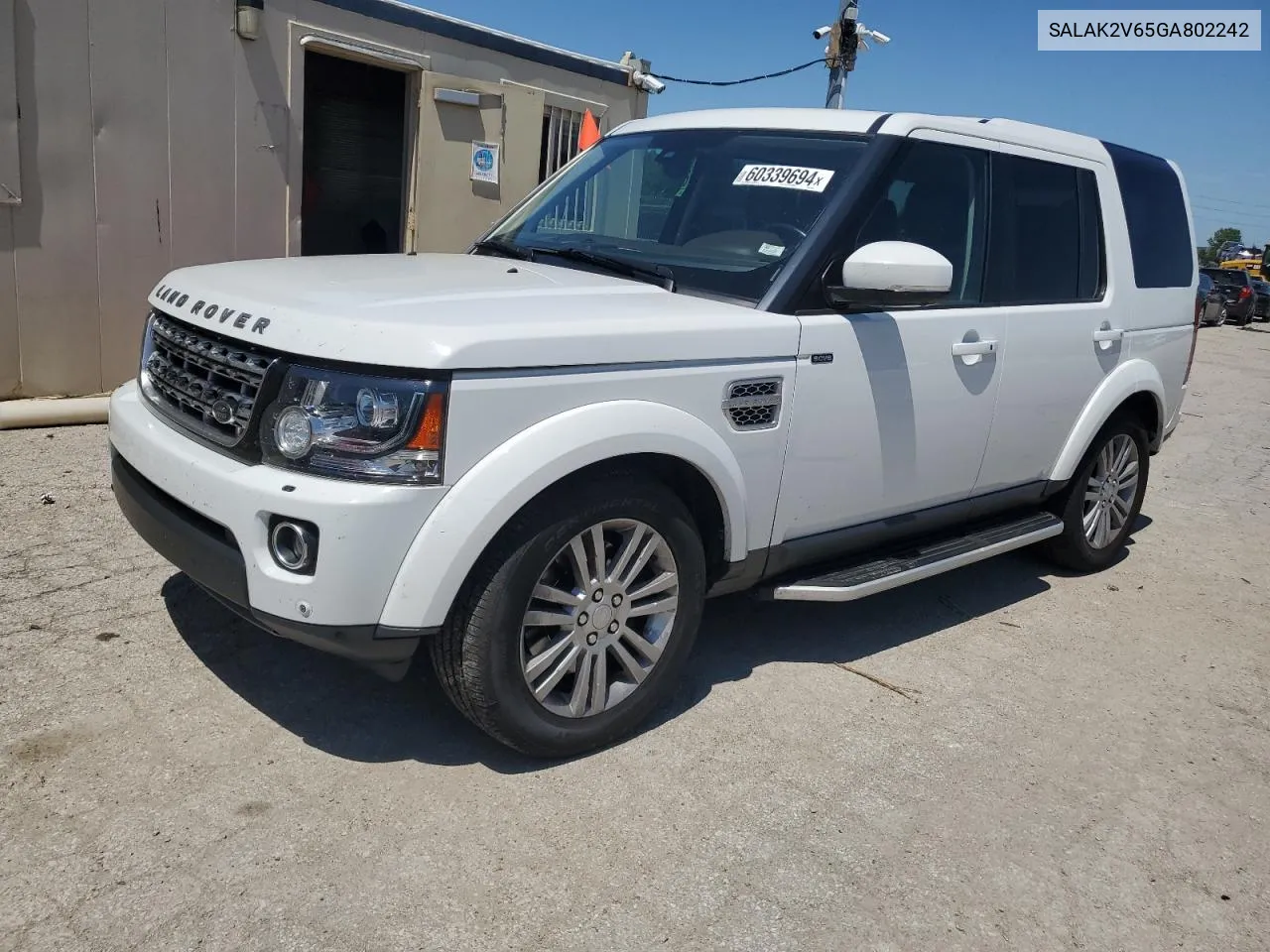 2016 Land Rover Lr4 Hse Luxury VIN: SALAK2V65GA802242 Lot: 60339694