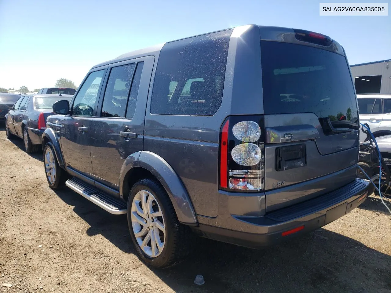 SALAG2V60GA835005 2016 Land Rover Lr4 Hse