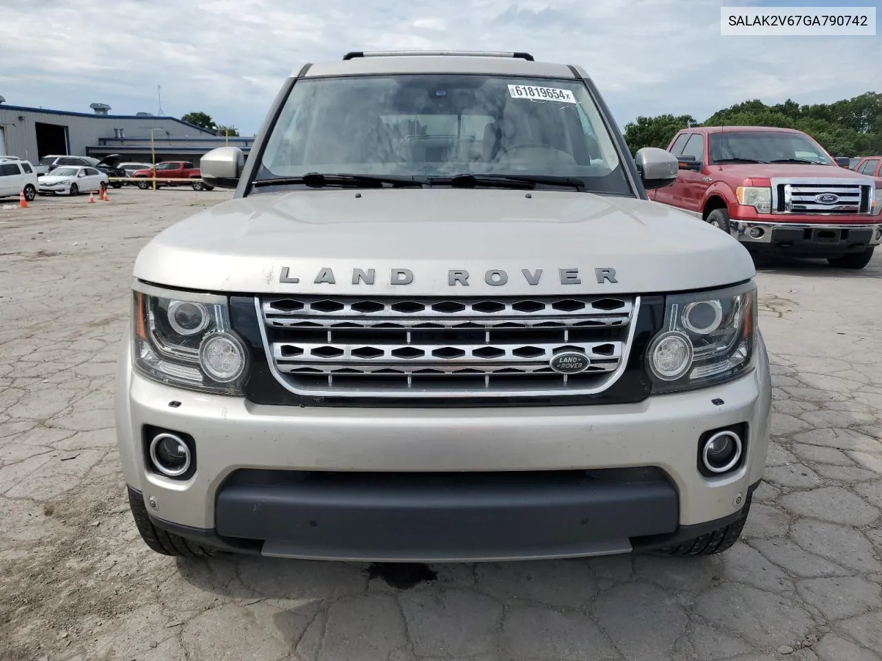 2016 Land Rover Lr4 Hse Luxury VIN: SALAK2V67GA790742 Lot: 61819654