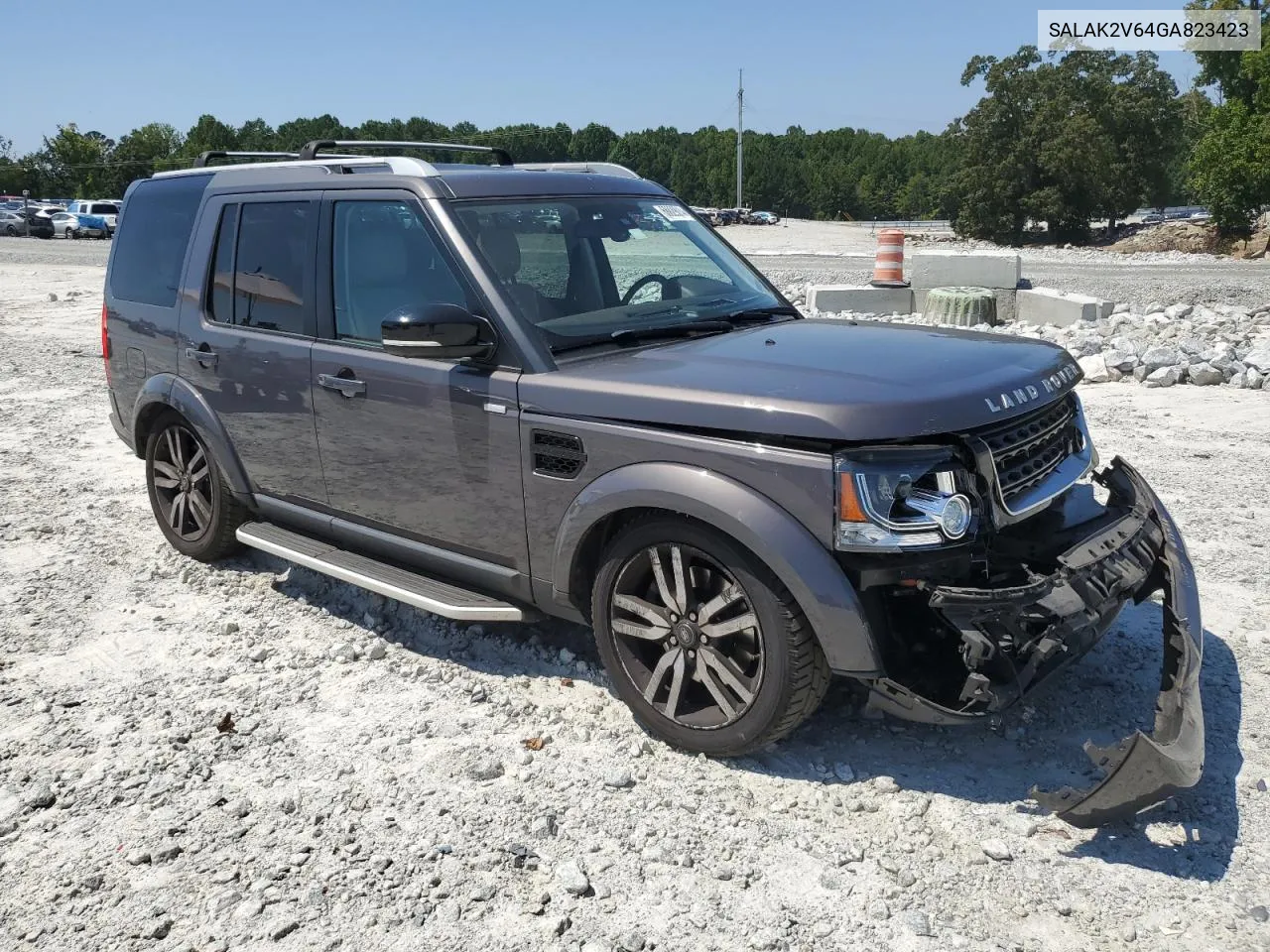 2016 Land Rover Lr4 Hse Luxury VIN: SALAK2V64GA823423 Lot: 68829014