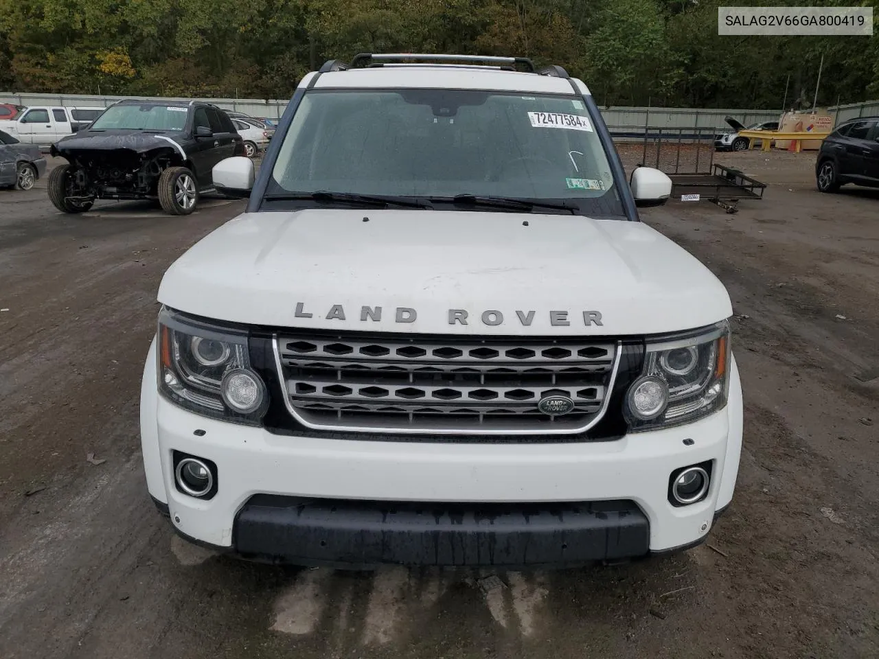 2016 Land Rover Lr4 Hse VIN: SALAG2V66GA800419 Lot: 72477584