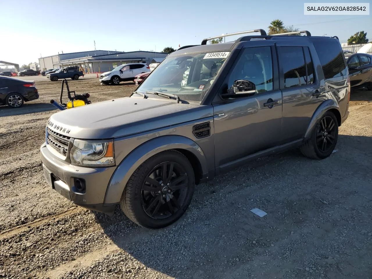 2016 Land Rover Lr4 Hse VIN: SALAG2V62GA828542 Lot: 73349514