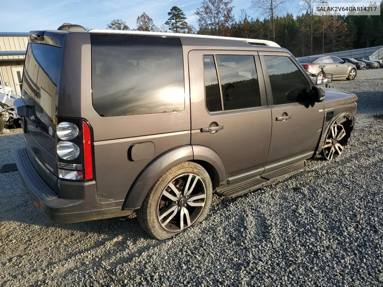 SALAK2V64GA814317 2016 Land Rover Lr4 Hse Luxury